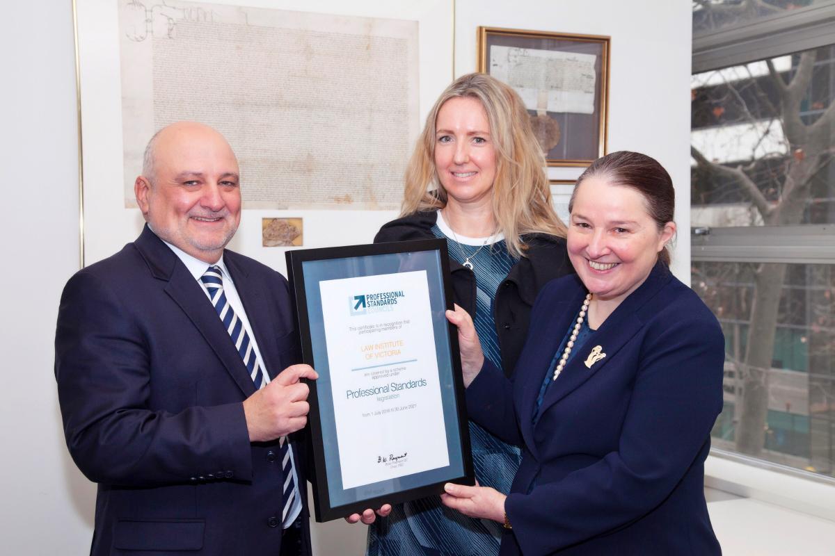 LIV Receives PSS Certificate Professional Standards Councils